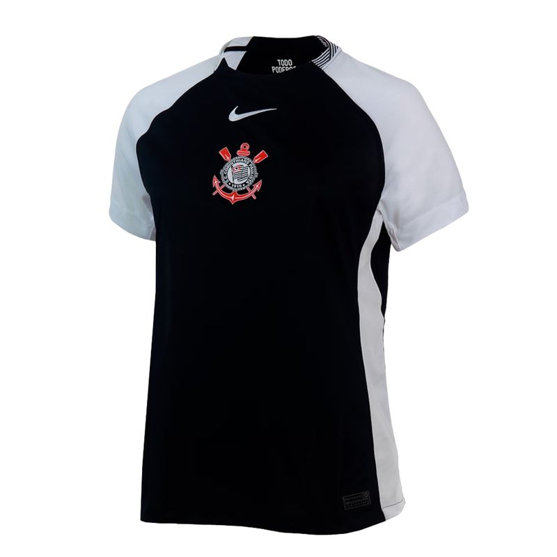 camisa-corinthians-ii-25-26-nike-torcedora-feminina-preta--branca