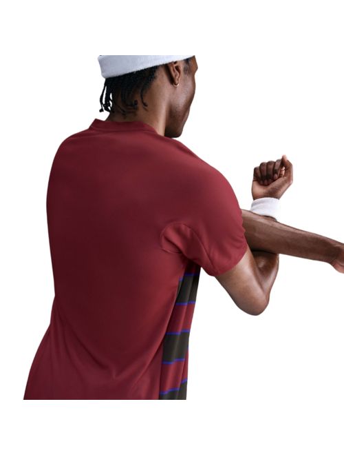 Camiseta Nike Court Slam Dri-Fit Adv Masculina - Bordô