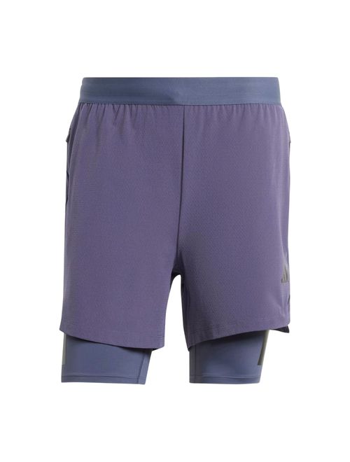 Shorts Adidas Power 2 Em 1 P7 Masculino - Cinza Escuro
