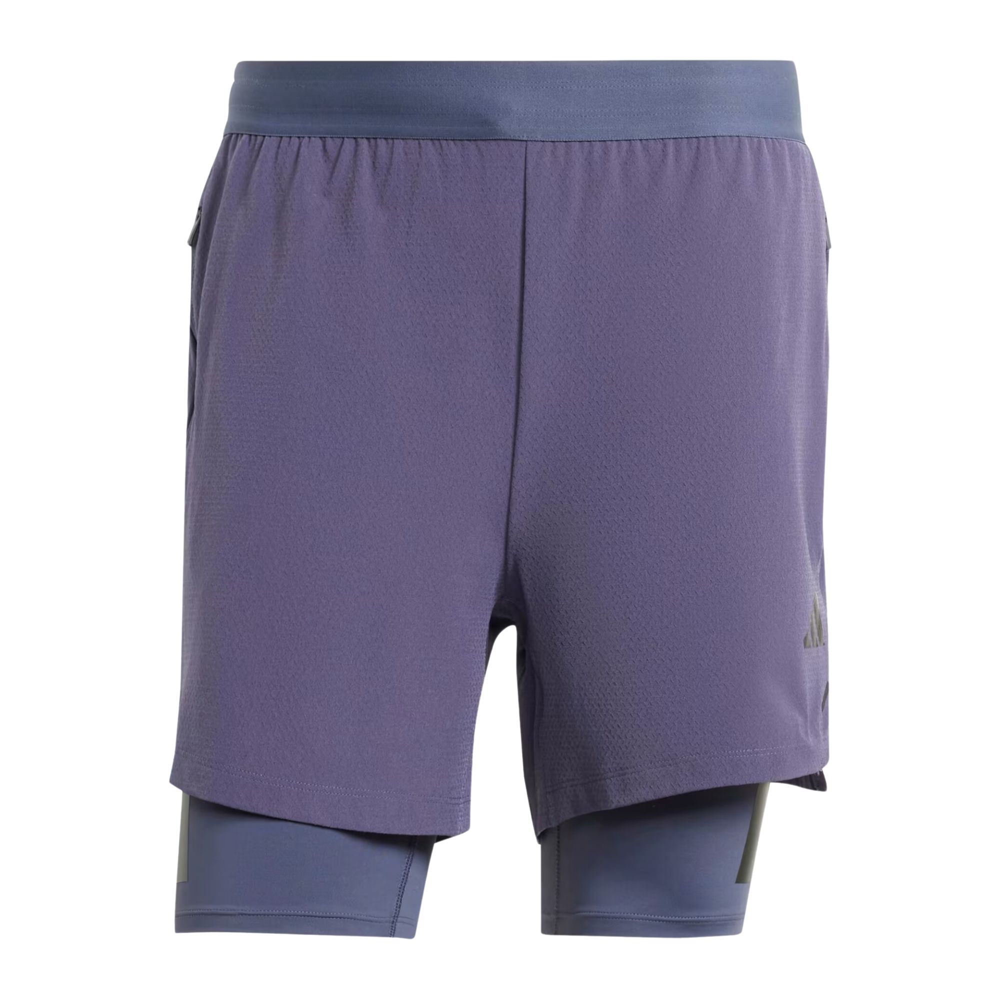 Shorts Adidas Power 2 Em 1 P7 Masculino - Cinza Escuro