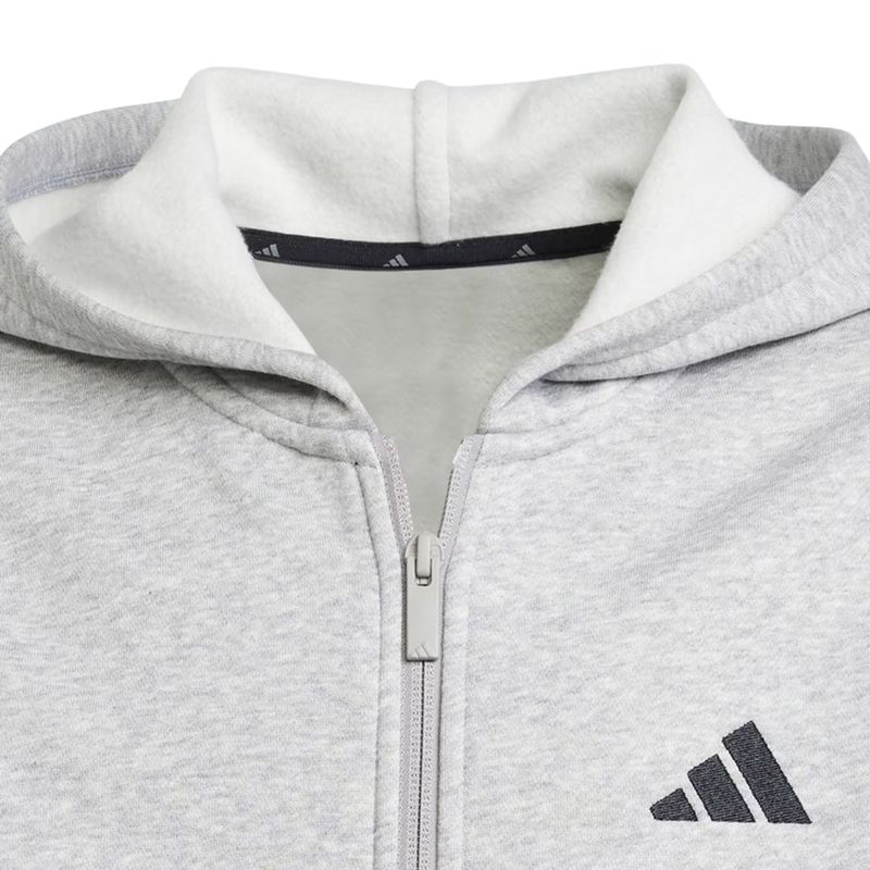 blusao-adidas-essentials-3-stripes-infantil-cinza