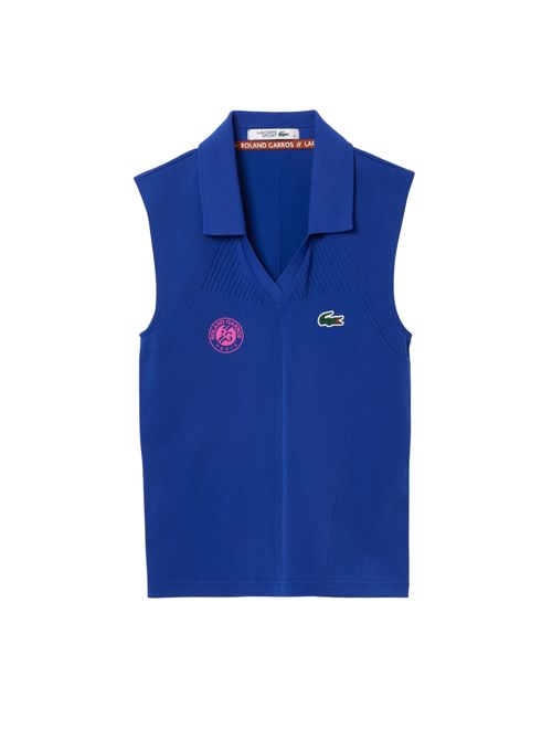 Regata Polo Lacoste Sport Edição Roland Garros Feminina - Azul