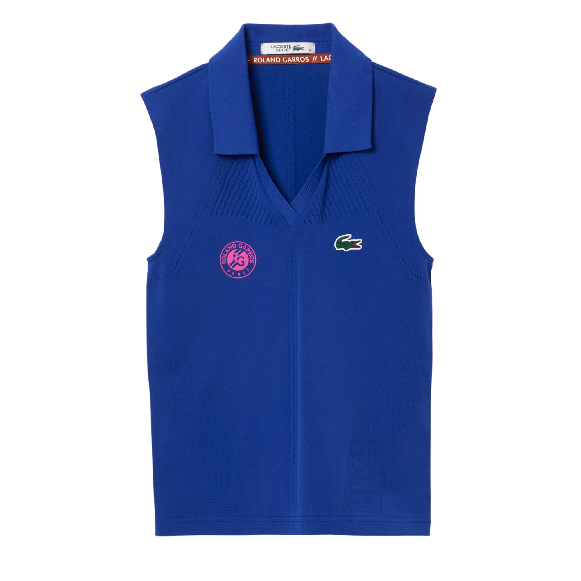 Regata Polo Lacoste Sport Edição Roland Garros Feminina - Azul