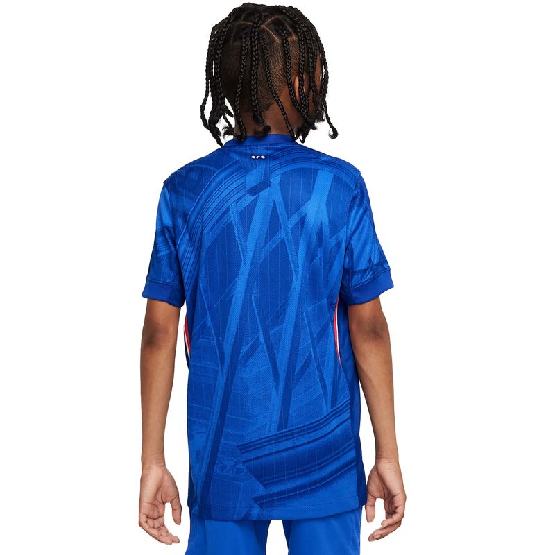 Camisa Chelsea I 25/26 Nike Stadium Infantil - Azul - Bayard