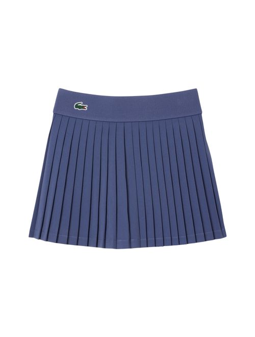 Saia Lacoste Taffeta Plissada Sport Feminina - Roxa