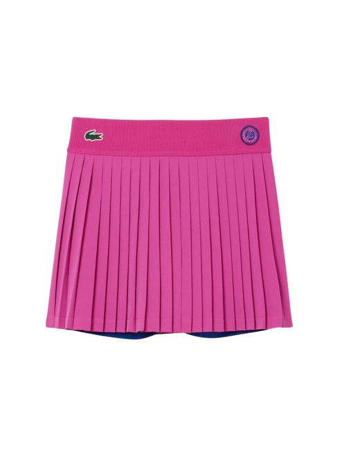 Saia Lacoste Plissada Sport Roland Garros Feminina - Pink