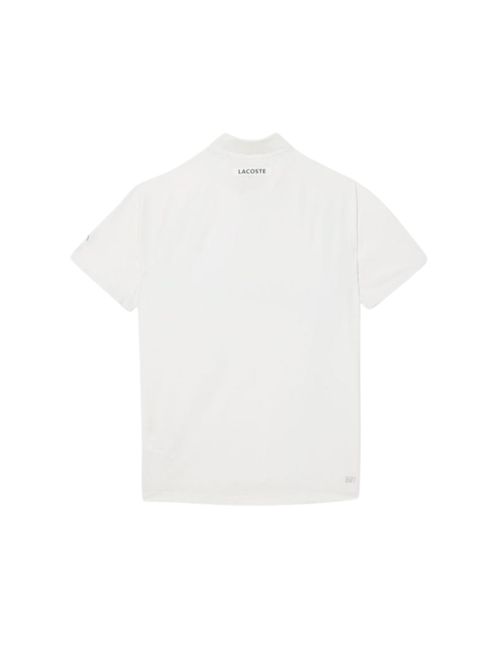 Camisa Polo Lacoste Tennis X Novak Djokovic On Court Slim Masculina - Branca