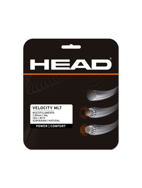 Corda Para Raquete Encor Head Velocity Mlt 16 Unissex - Bege