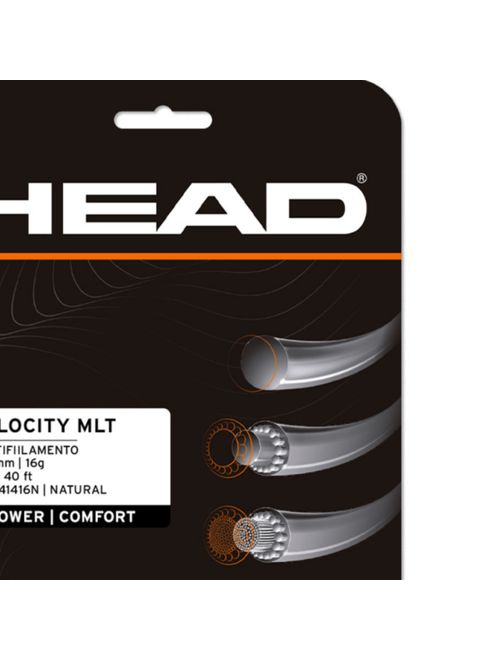 Corda Para Raquete Encor Head Velocity Mlt 16 Unissex - Bege
