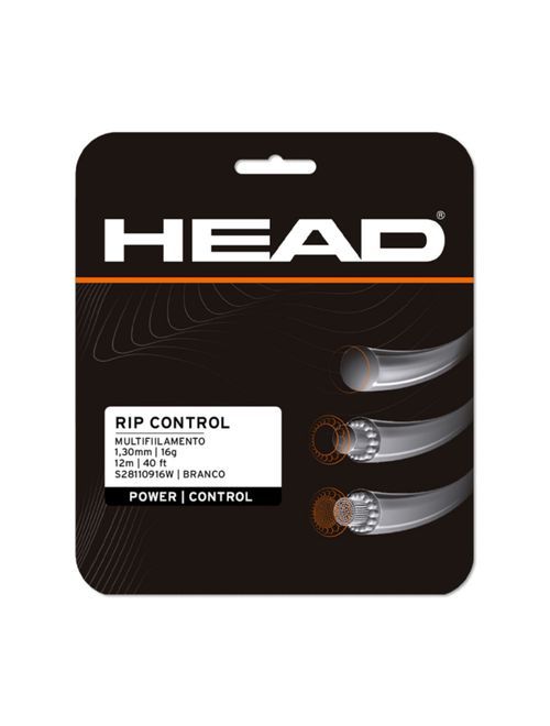 Corda Para Raquete Encor Head Rip Control 16 Unissex - Branca