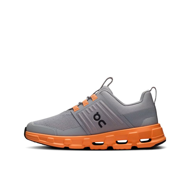 tenis-on-running-cloudswift-infantil-cinza-laranja
