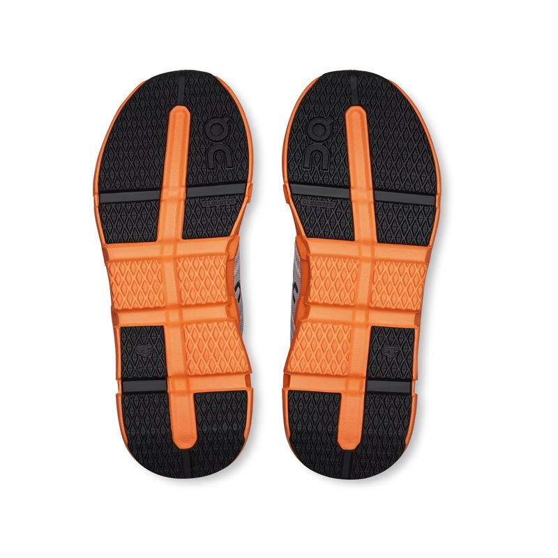 tenis-on-running-cloudswift-infantil-cinza-laranja