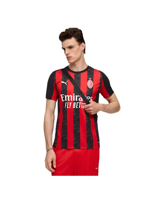 Camisa Milan I 25/26 Puma Masculina - Vermelha/Preta
