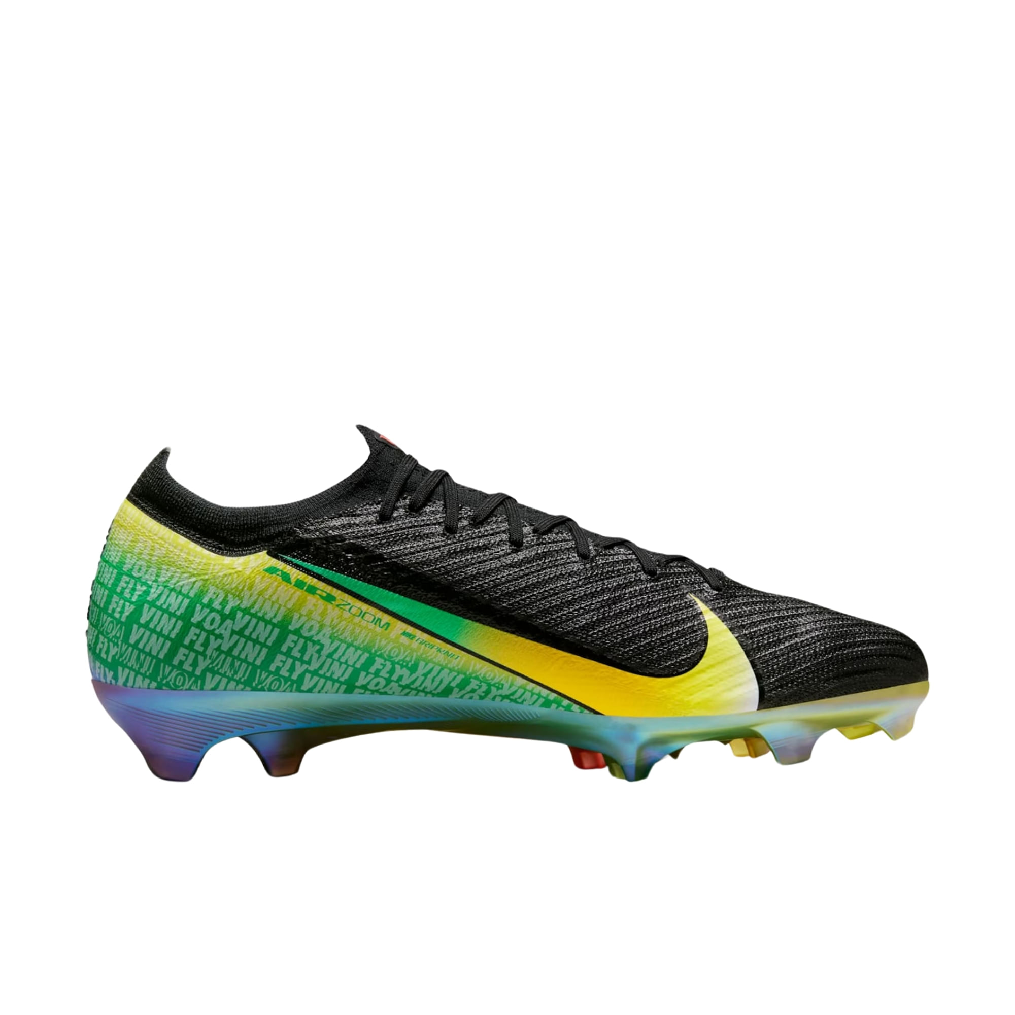 Chuteira Campo Nike Air Zoom Mercurial Vapor 16 Elite Vini Jr Masculina - Preta/Multicolor