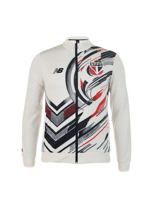 Jaqueta São Paulo 25/26 New Balance Pré Jogo Masculina - Off White