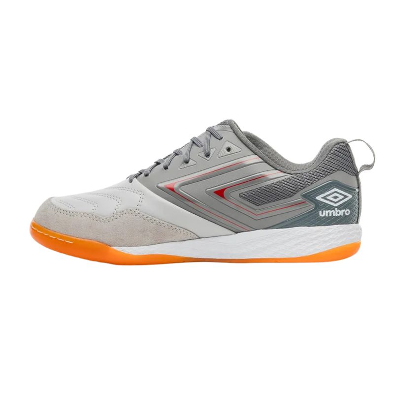chuteira-futsal-umbro-pro-5-bump-masculina-grafite-laranja