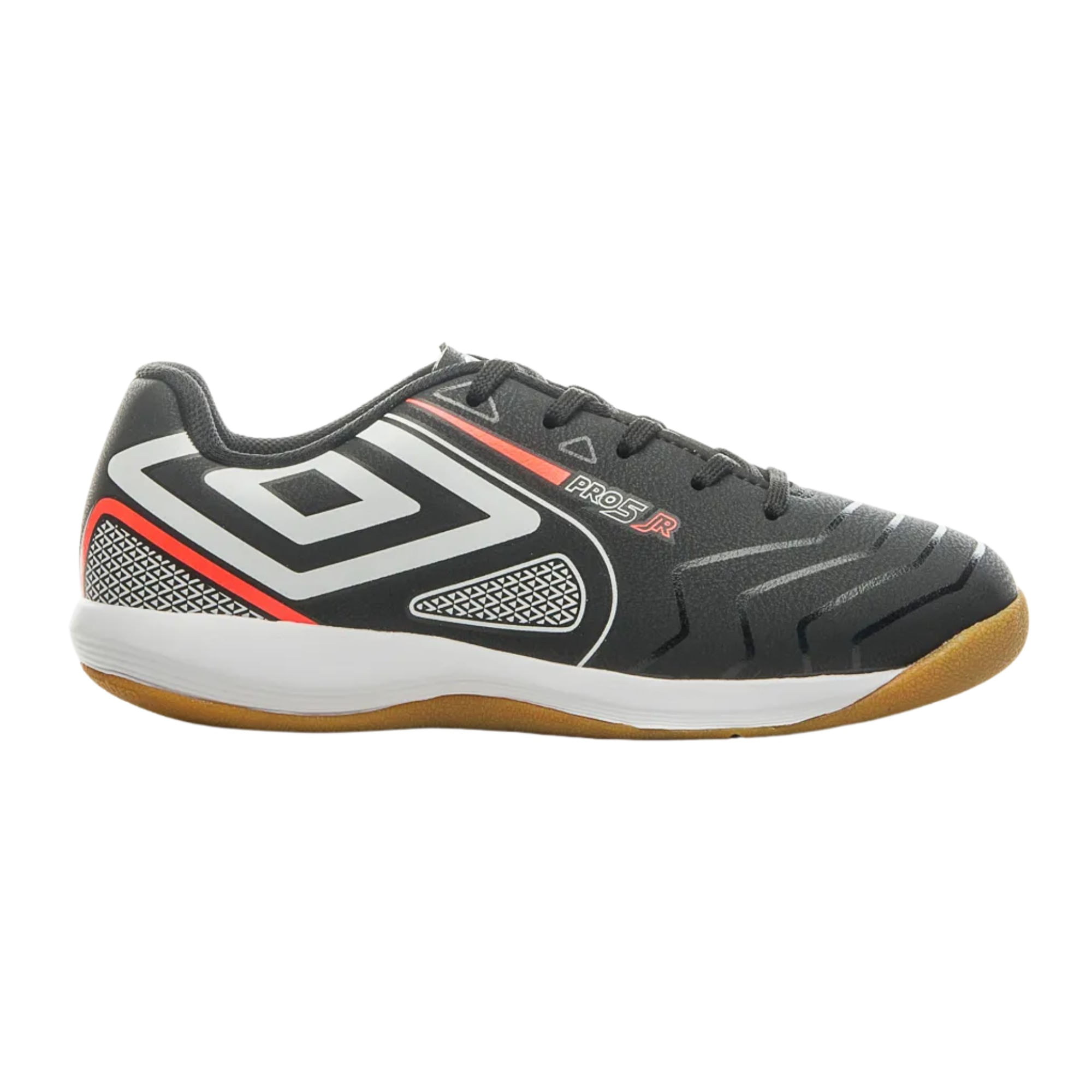 Chuteira Futsal Umbro Pro 5 Infantil - Preta/Branca