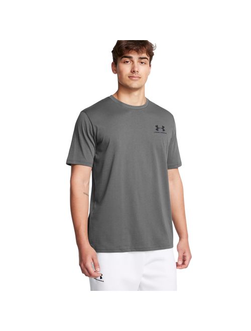 Camiseta Under Armou Left Chest Logo Masculina - Grafite