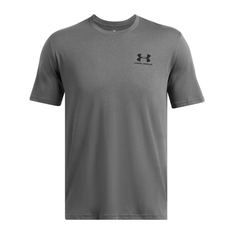 camiseta-under-armou-left-chest-logo-masculina-grafite