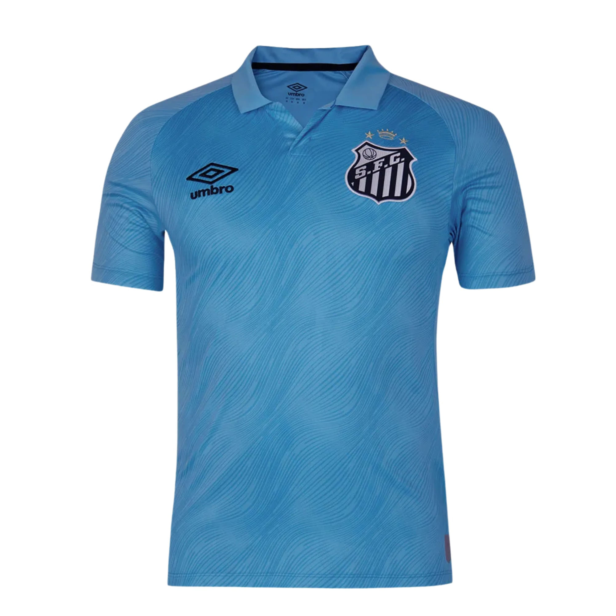 Camisa Polo Santos 25/26 Umbro Edição Especial Neymar Jr. Masculina - Azul