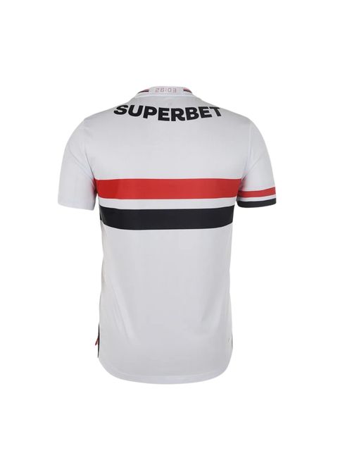 Camisa São Paulo I 25/26 New Balance Torcedor Masculina - Branca/Vermelha