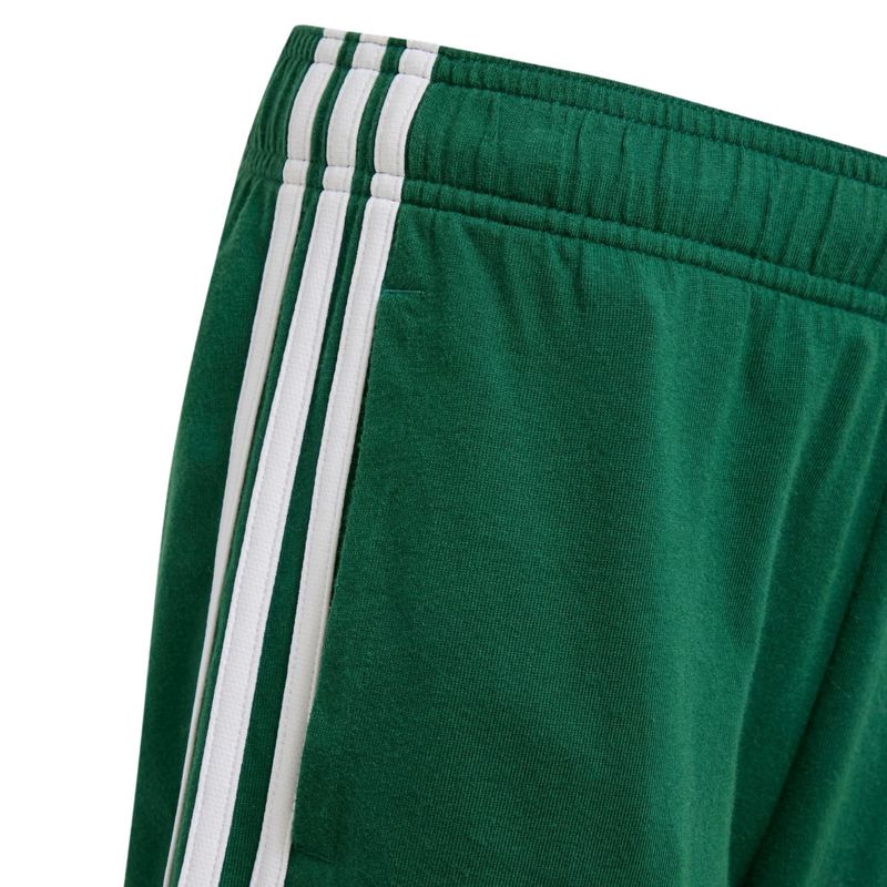 shorts-adidas-3-stripes-malha-infantil-verde