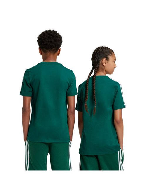 Camiseta Adidas Tiberio Três Listras Colorblock Infantil - Verde