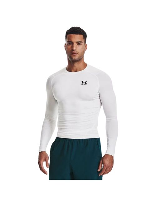 Camiseta Manga Longa Under Armour Compressão Hg Masculina - Branca