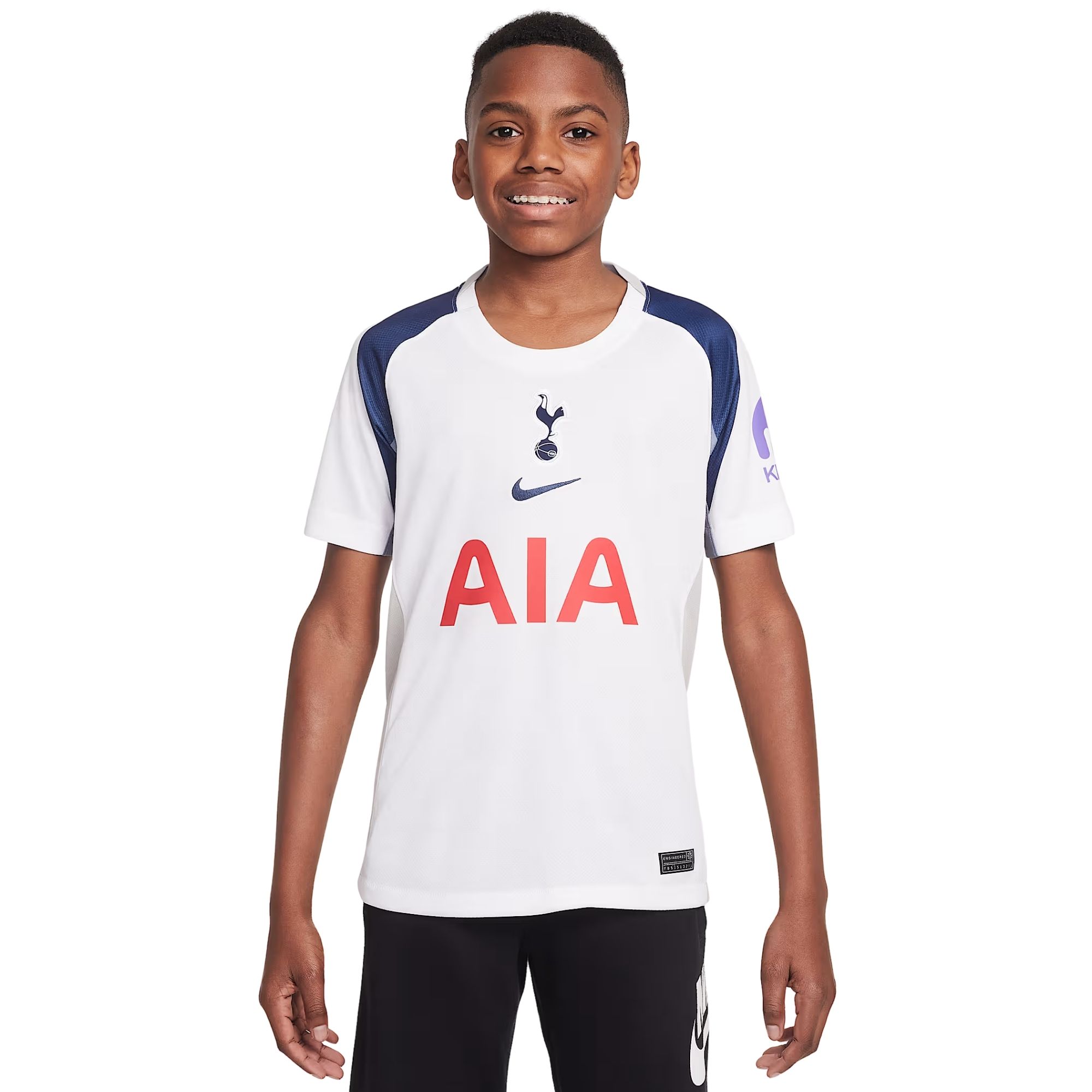 Camisa Tottenham I 25/26 Nike Stadium Infantil - Branca