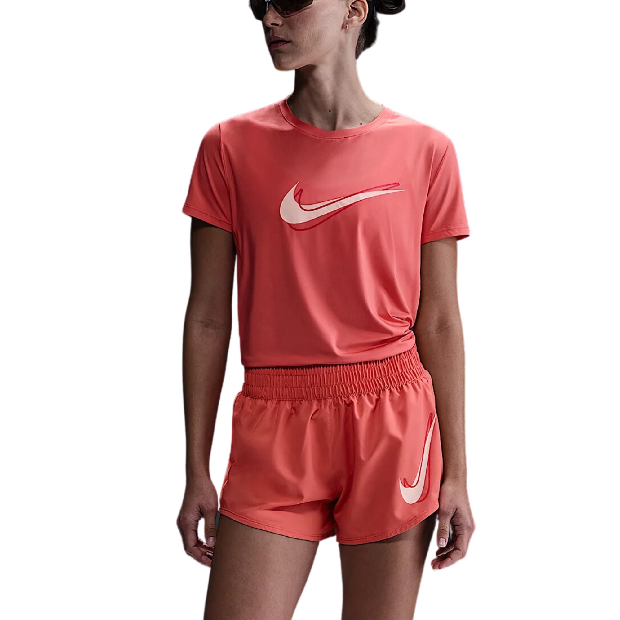 Camiseta Nike One Swoosh Hbr Feminina - Salmão