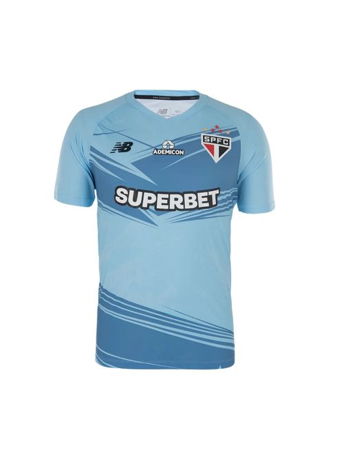Camisa São Paulo I 25/26 New Balance Goleiro Masculina - Azul