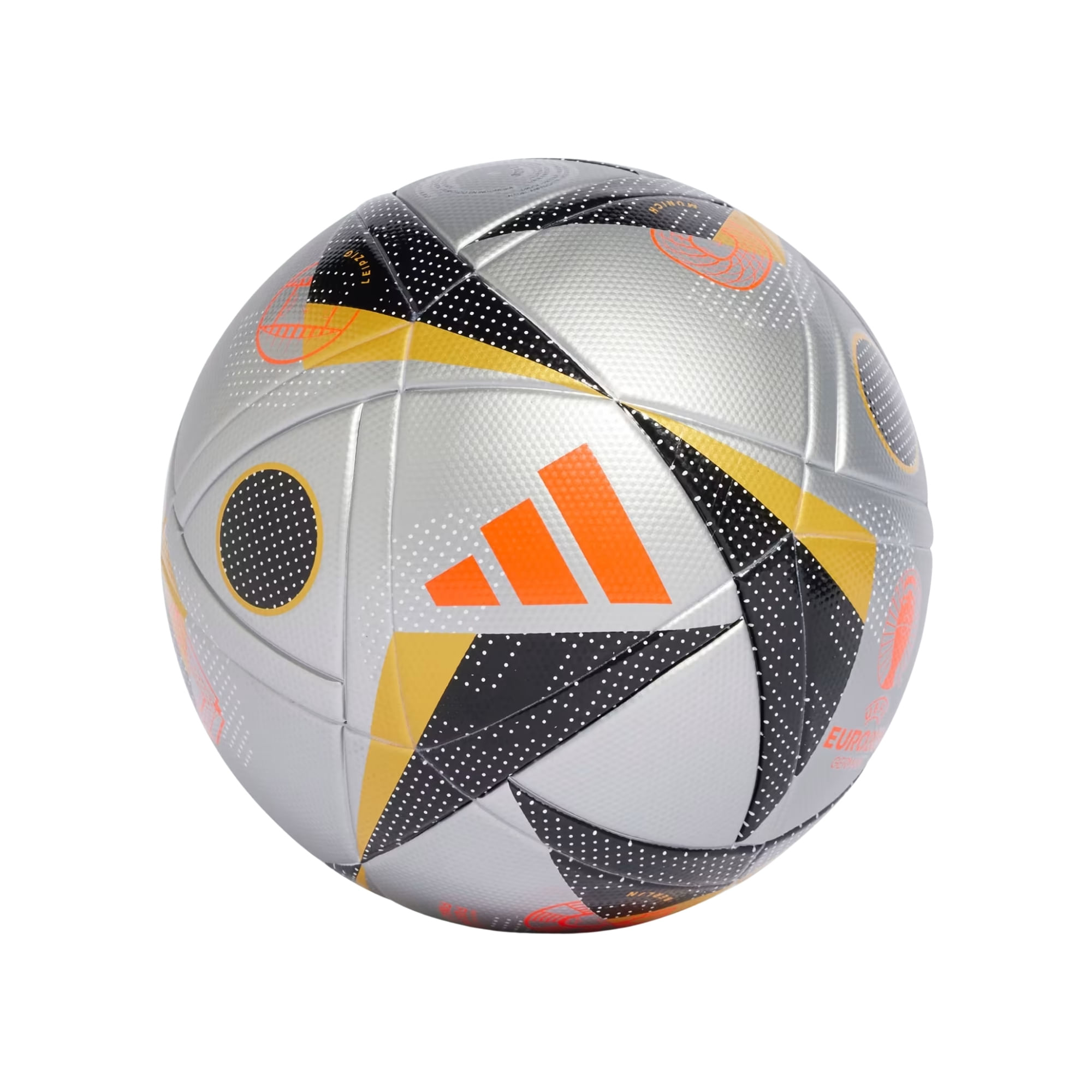 Bola Campo Adidas Euro 24 League Unissex - Prata/Dourada