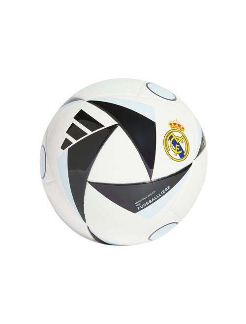 Mini Bola Real Madrid Adidas Club Unissex - Branca/Preta