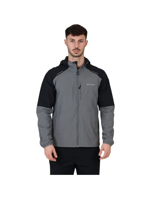 Jaqueta Com Capuz Columbia Tech Poliamida Masculina - Cinza