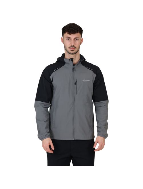 Jaqueta Com Capuz Columbia Tech Poliamida Masculina - Cinza