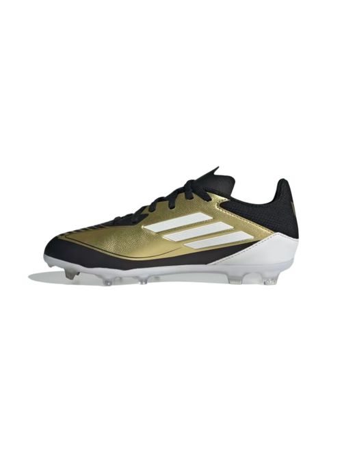 Chuteira Campo Adidas Messi F50 League Infantil - Dourada/Preta/Branca