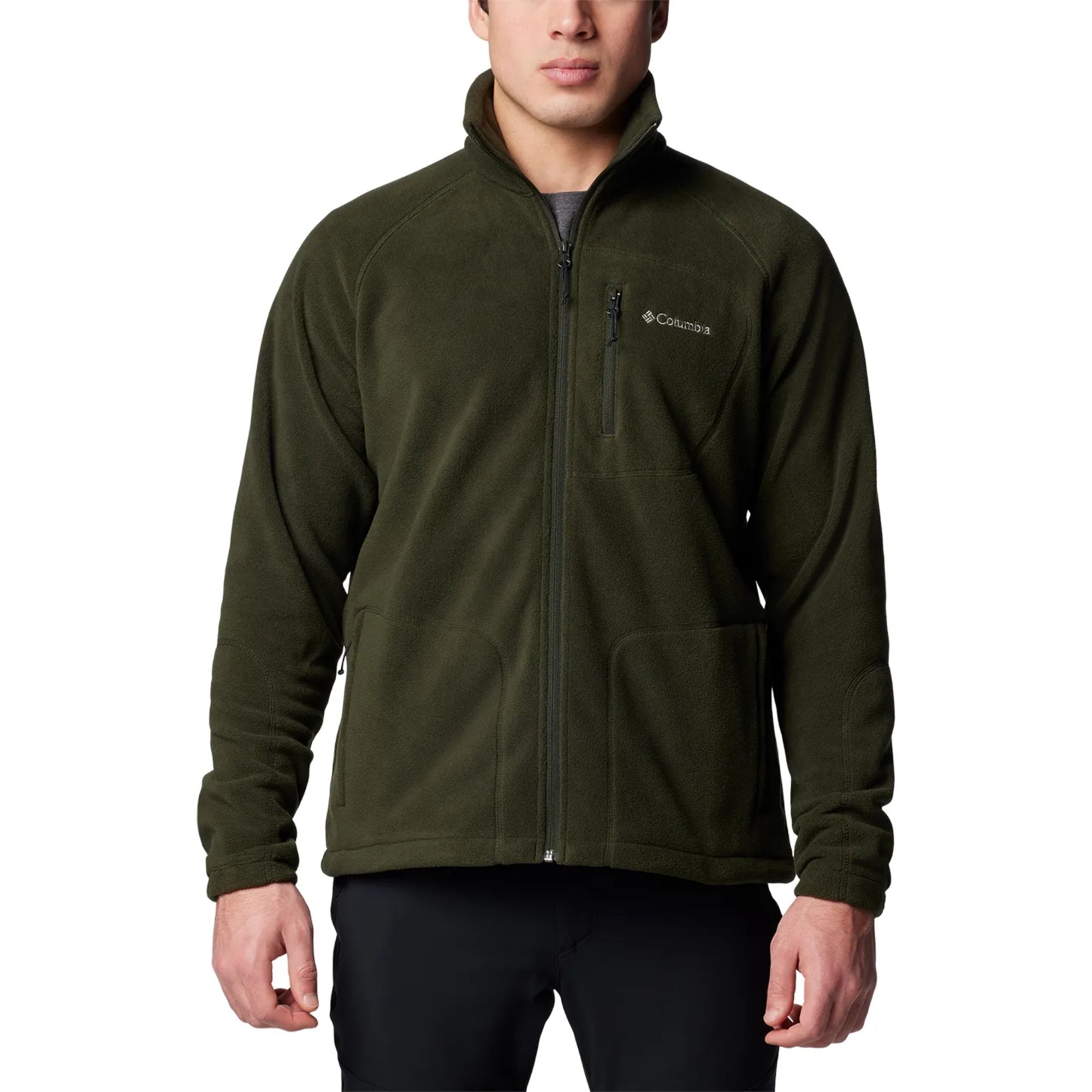 Jaqueta Columbia Fleece Fast Trek II Masculina - Verde Escuro