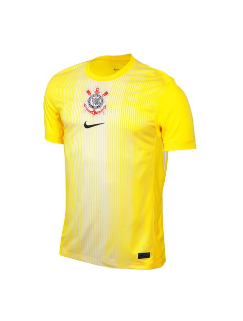 Camisa Corinthians 25/26 Nike Goleiro Torcedor Pro Masculina - Amarela