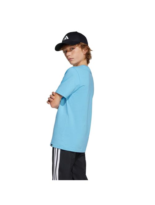 Camiseta Adidas Com Estampa Ícone Messi Infantil - Azul
