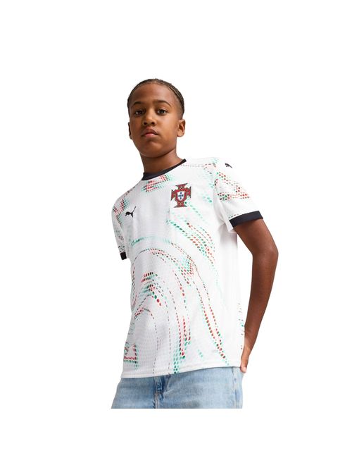 Camisa Portugal II 25/26 Puma Infantil - Branca/Preta
