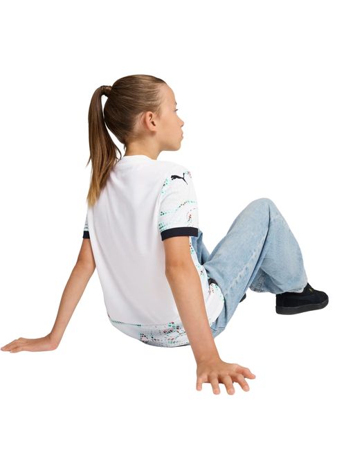 Camisa Portugal II 25/26 Puma Infantil - Branca/Preta