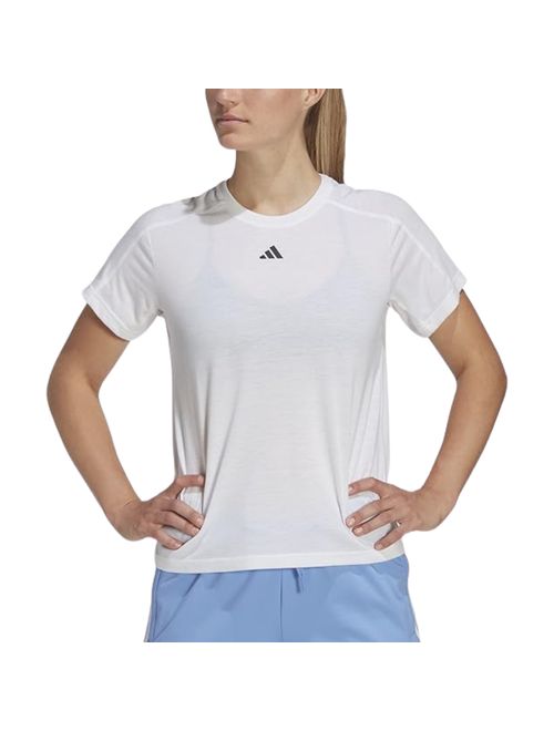 Camiseta Adidas Essentials Crew Feminina - Branca