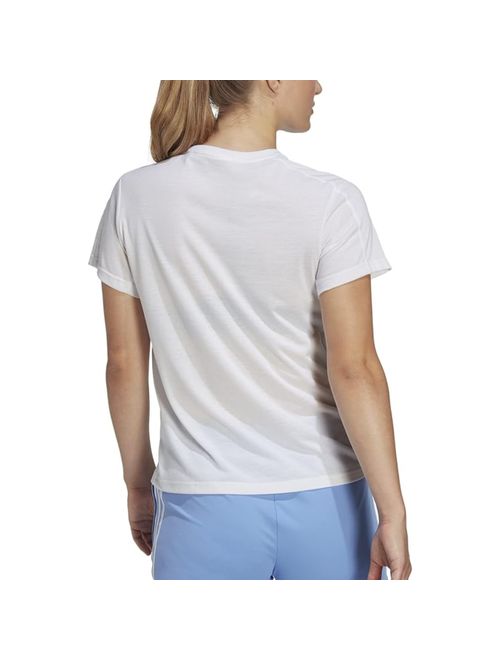 Camiseta Adidas Essentials Crew Feminina - Branca