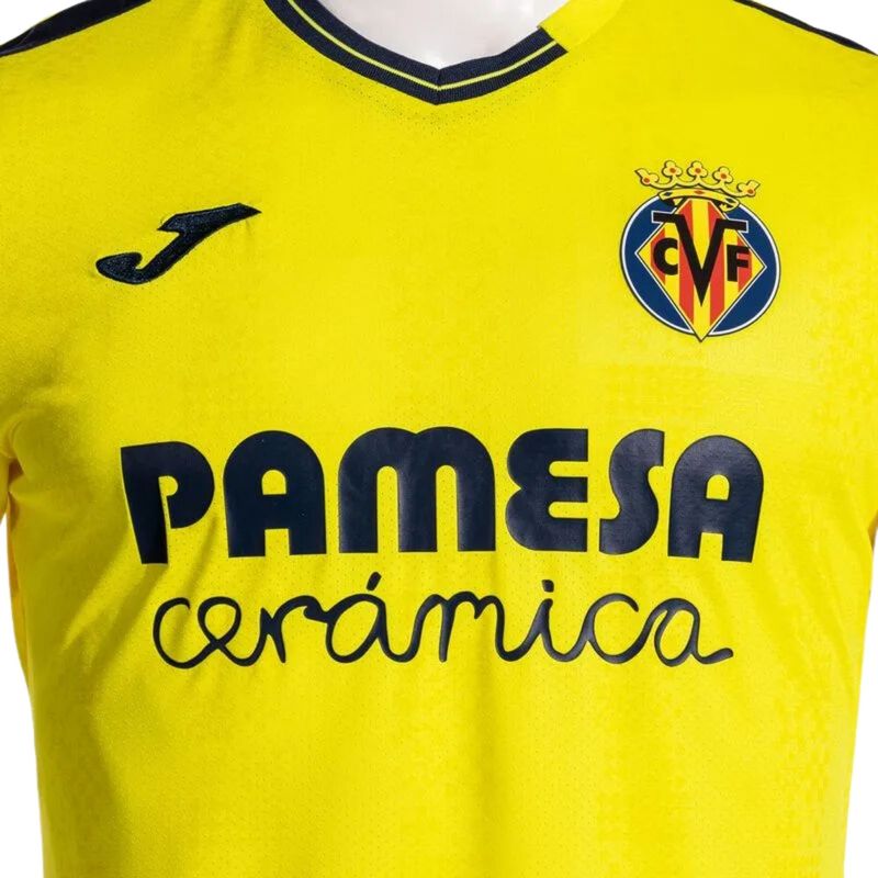 Camisa-Villareal-I-2024-25-Joma-Infantil---Amarela
