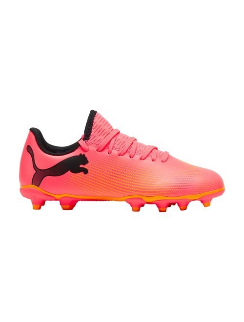 Chuteira Campo Puma Future 7 Play Infantil - Laranja
