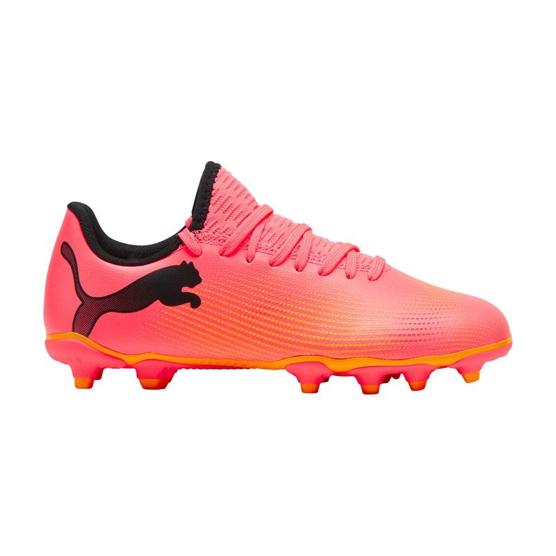 chuteira-campo-puma-future-7-play-infantil-laranja-