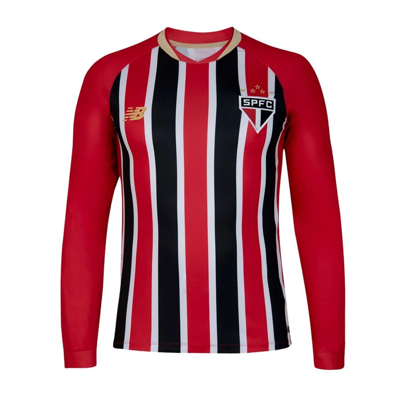camisa-sao-paulo-ii-25-26-new-balance-manga-longa-unissex-vermelha-branca