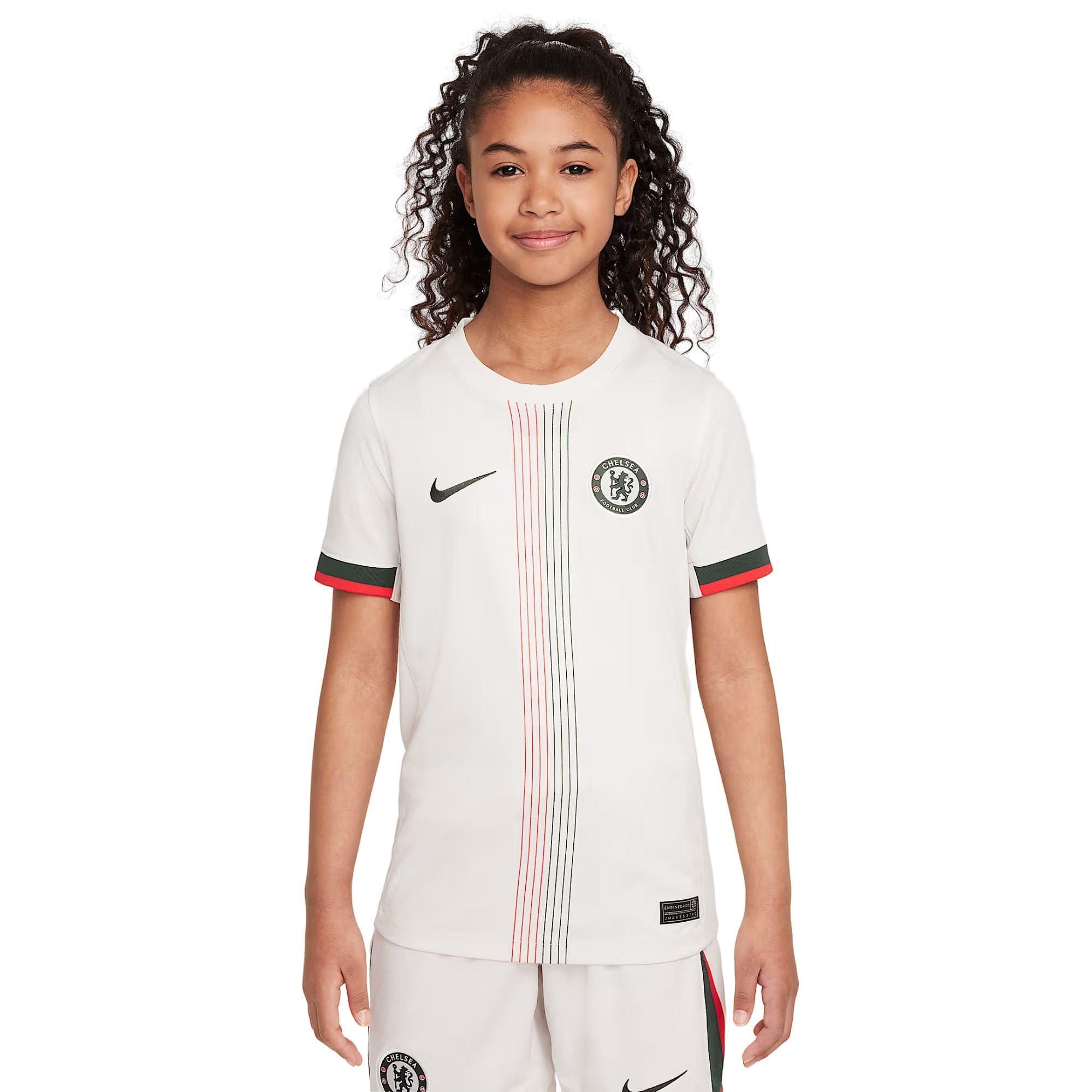 Camisa Chelsea II 25/26 Nike Stadium Infantil - Branca