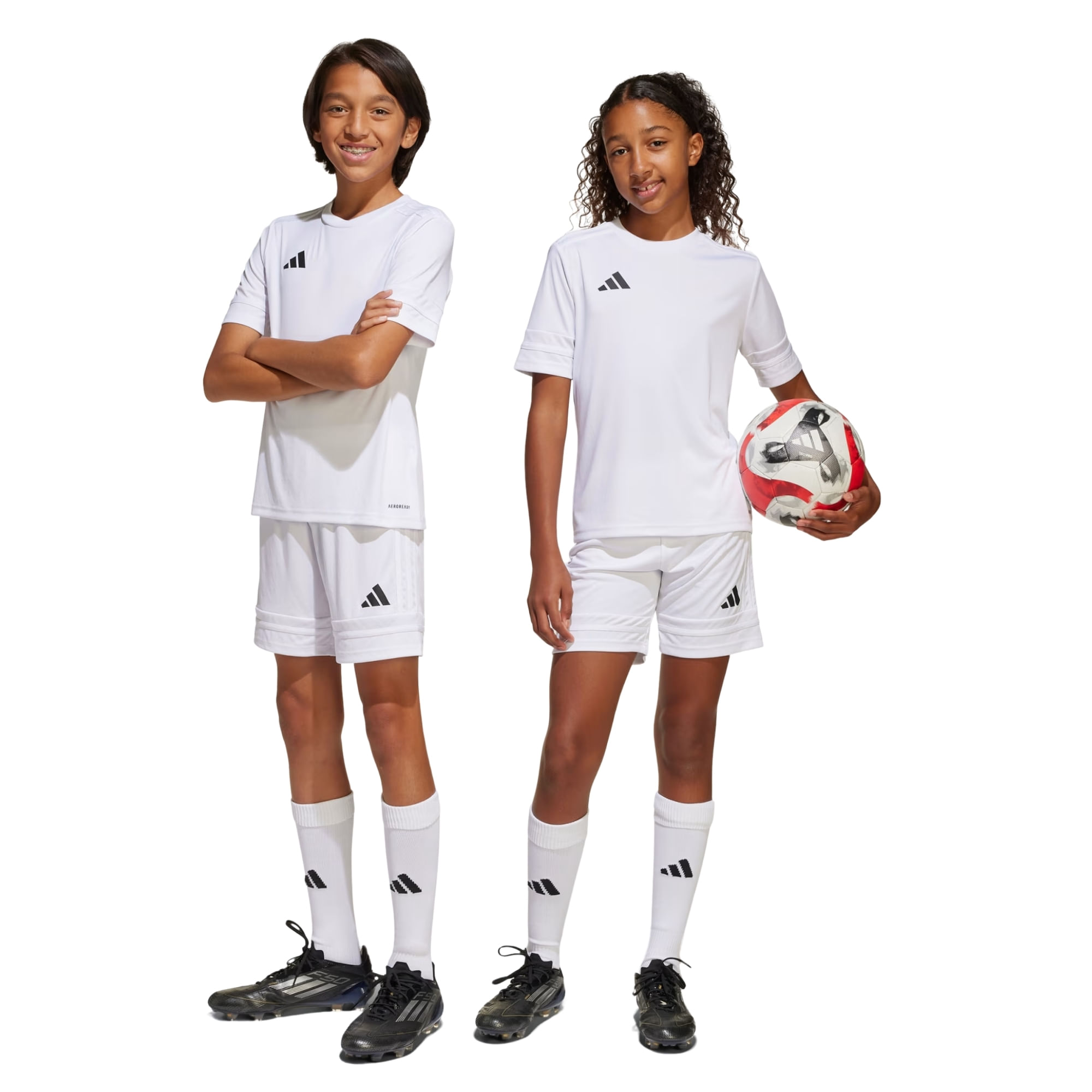 Calção Adidas Squadra 25 Infantil - Branco