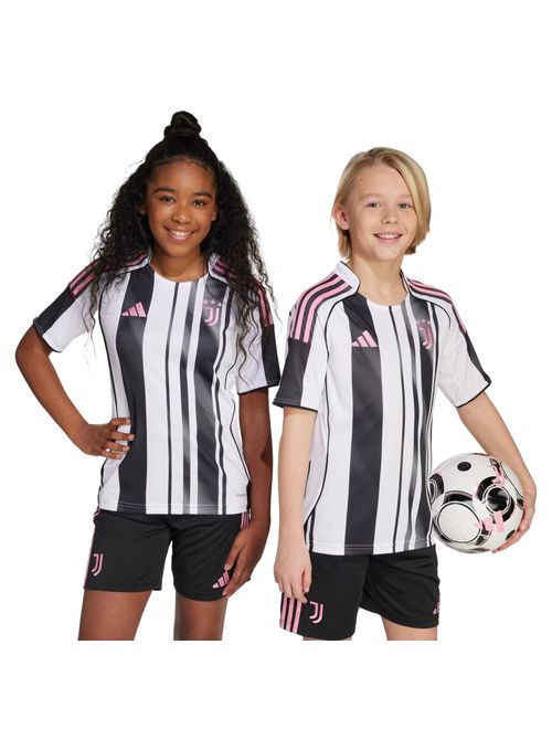 Camisa Juventus I 25/26 Adidas Infantil - Branca/Preta